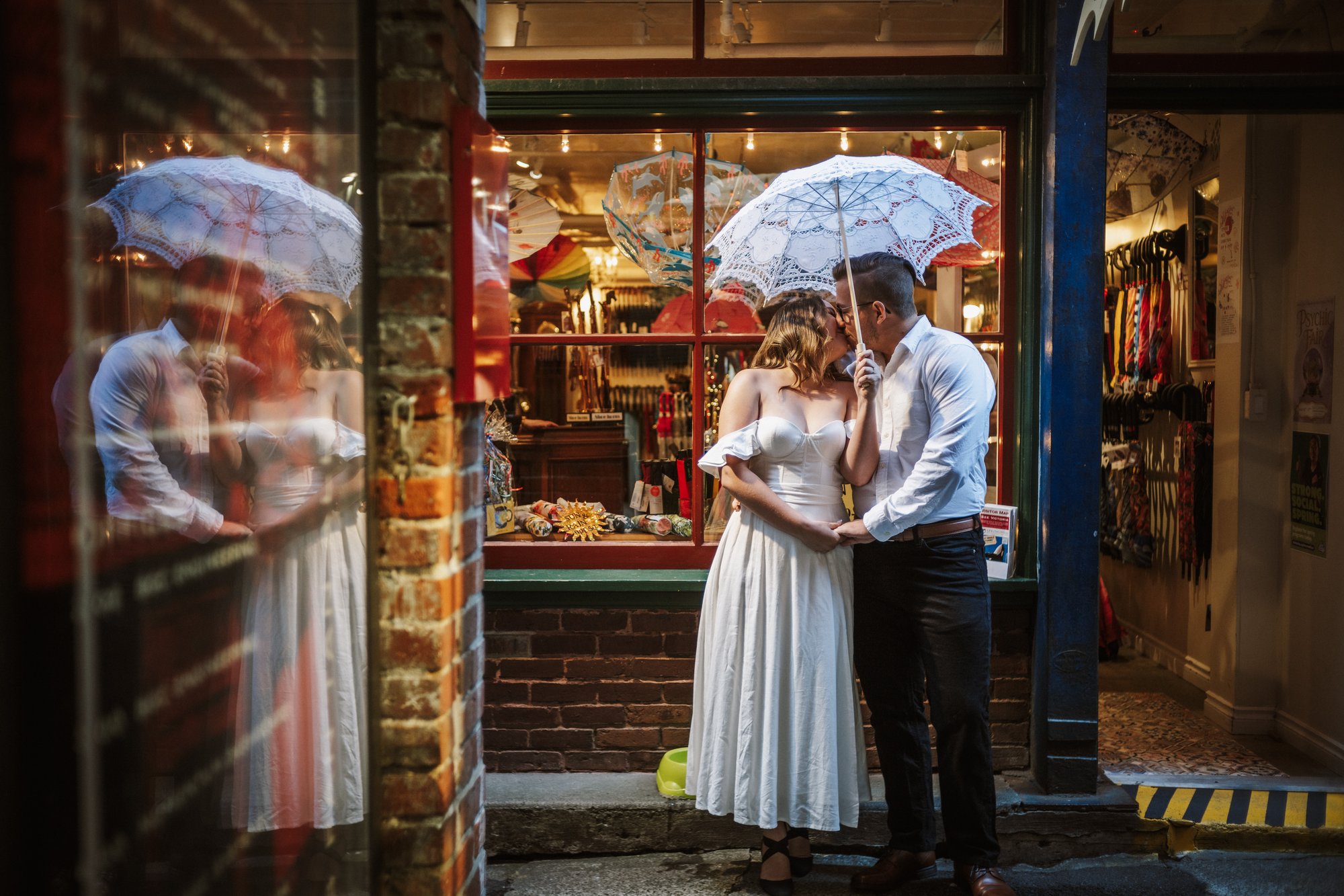 Brennan & Ade engagement · Downtown Victoria