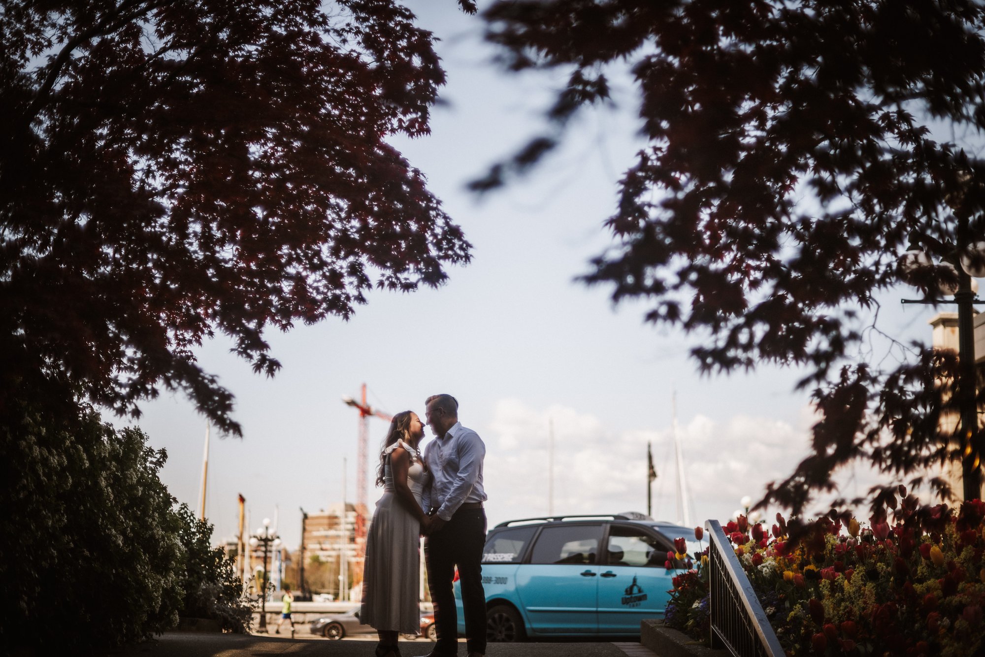 Brennan & Ade engagement · Downtown Victoria