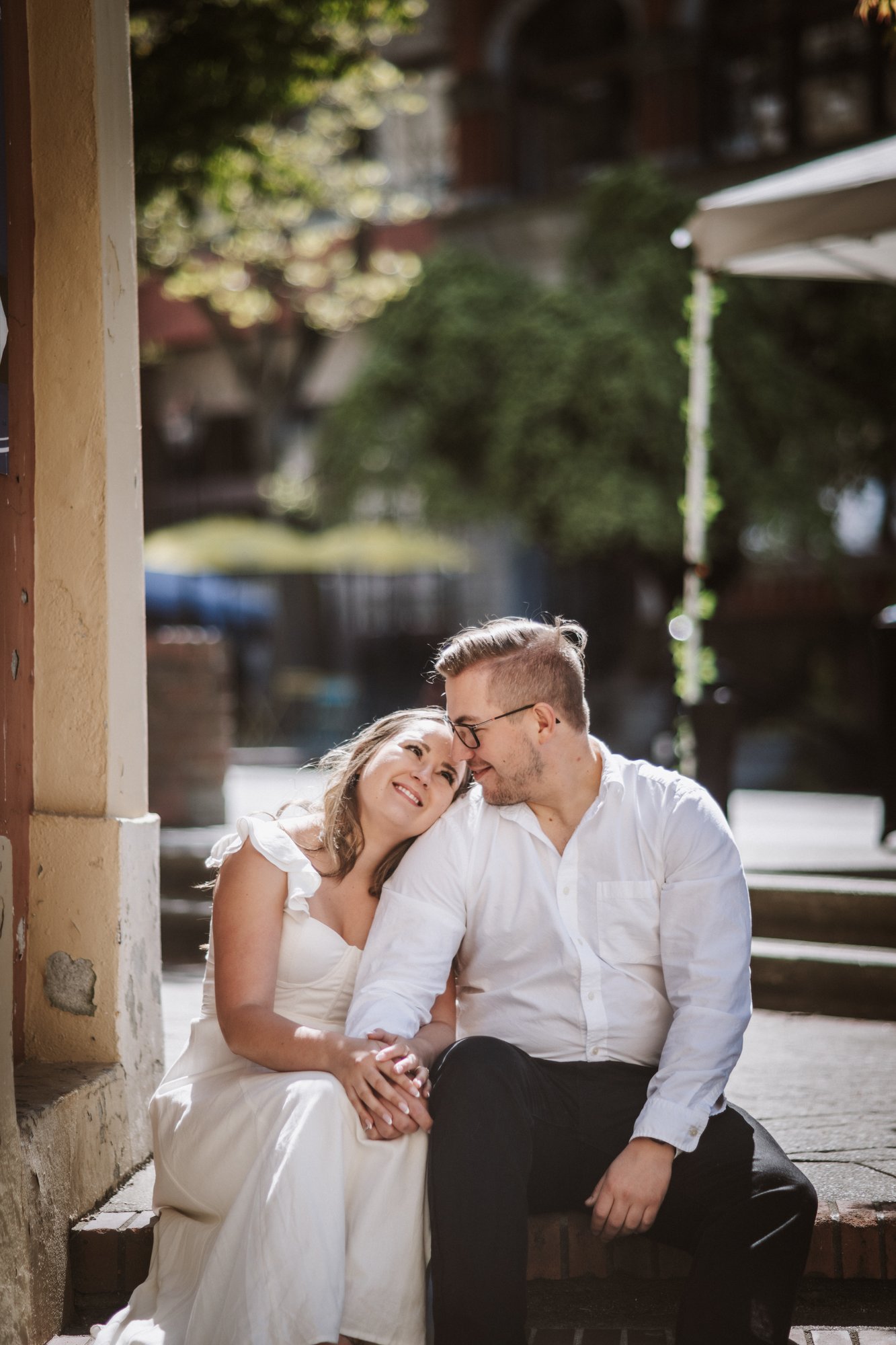 Brennan & Ade engagement · Downtown Victoria