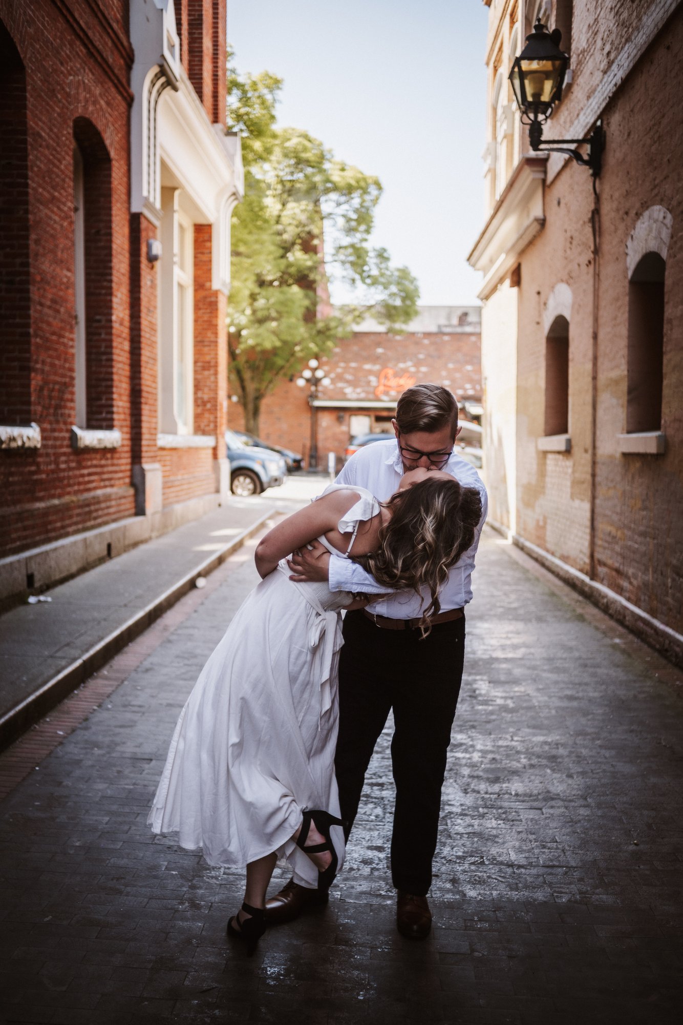 Brennan & Ade engagement · Downtown Victoria