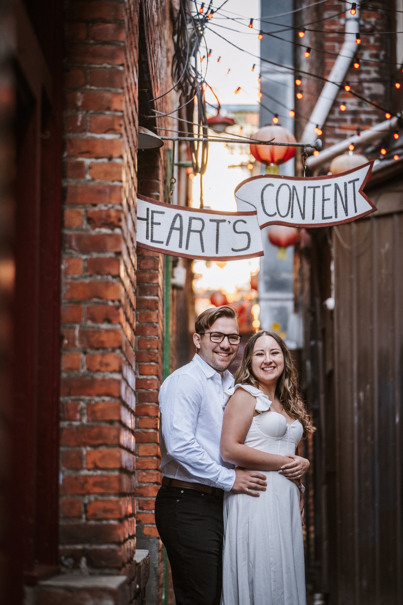 Brennan & Ade engagement · Downtown Victoria