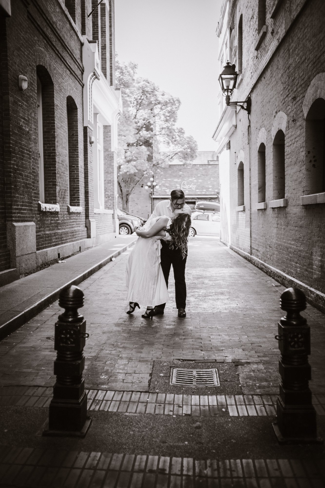 Brennan & Ade engagement · Downtown Victoria