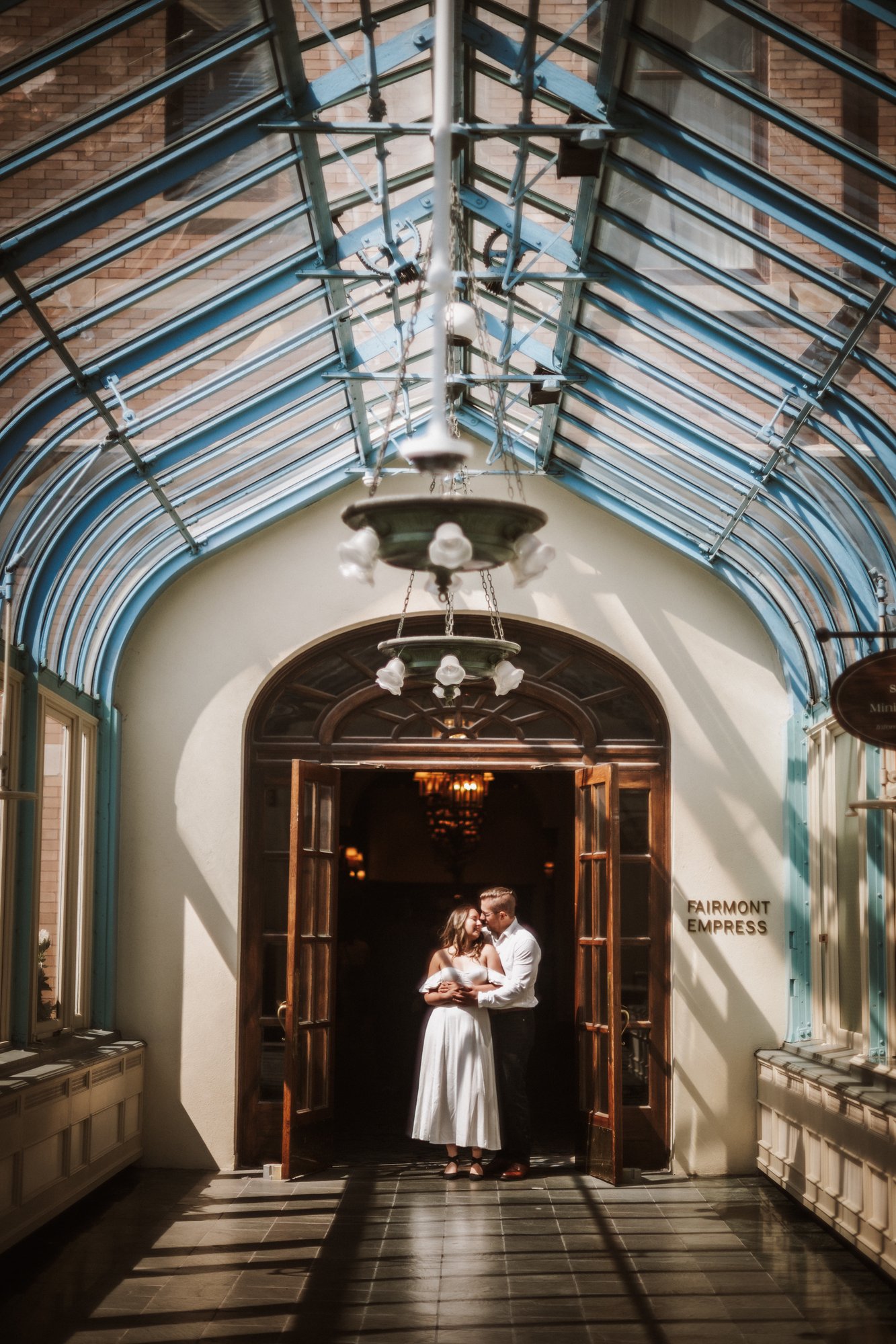 Brennan & Ade engagement · Downtown Victoria