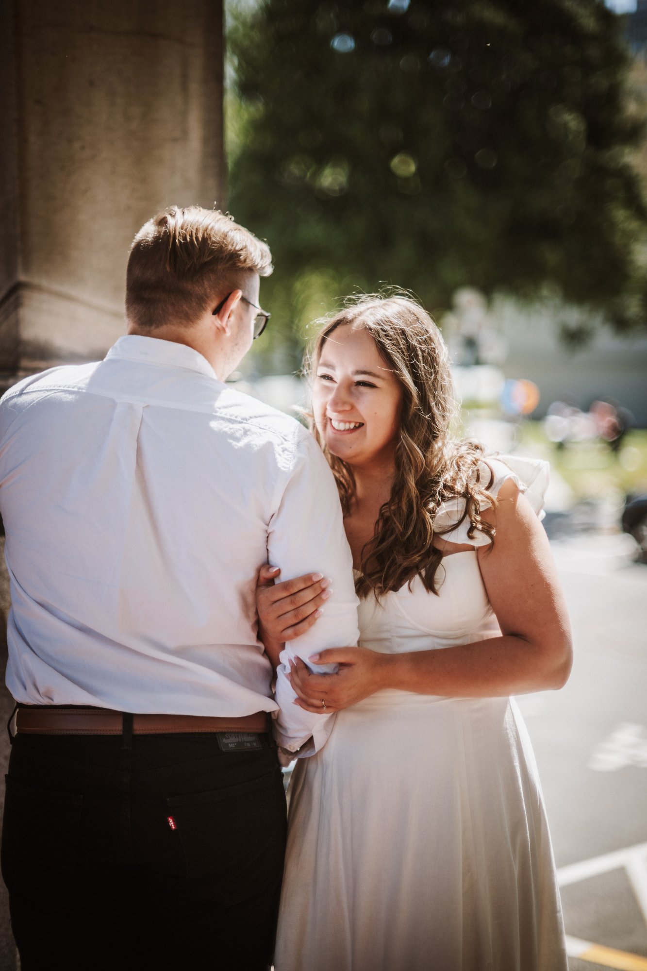 Brennan & Ade engagement · Downtown Victoria