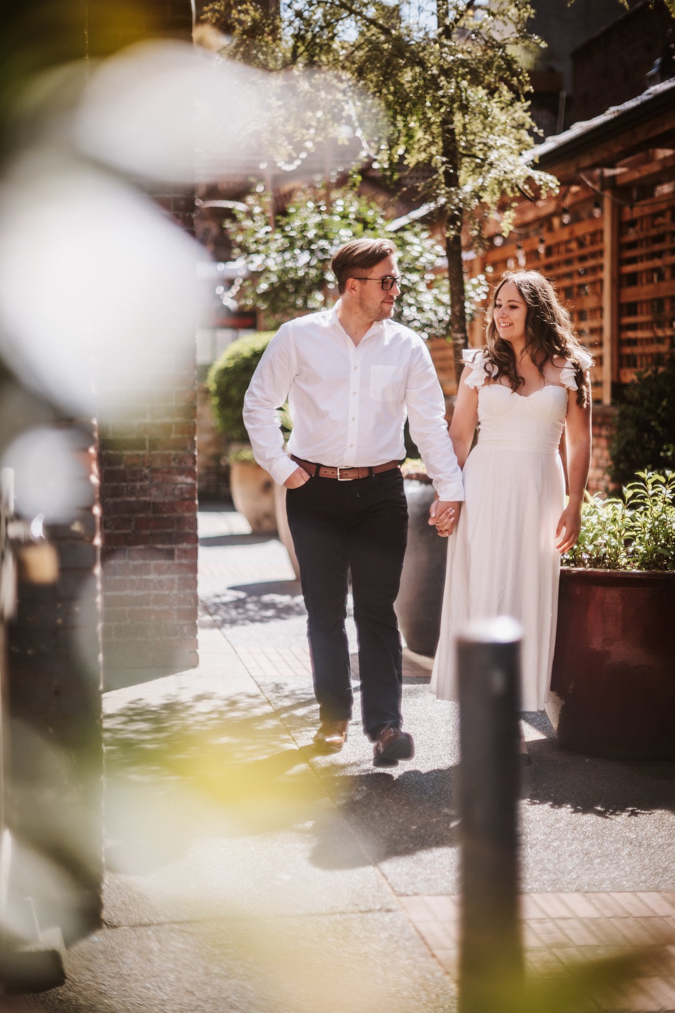 Brennan & Ade engagement · Downtown Victoria