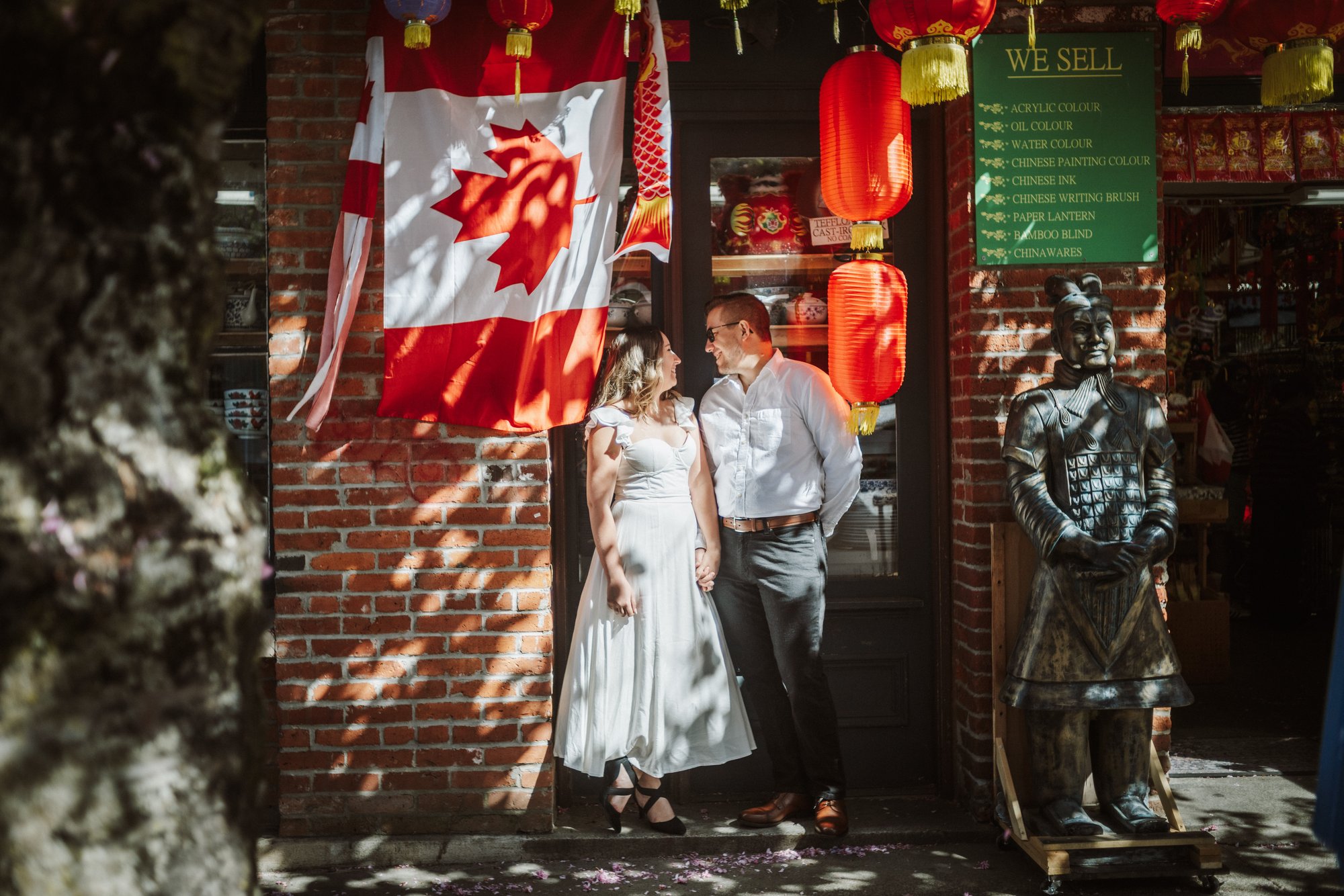 Brennan & Ade engagement · Downtown Victoria