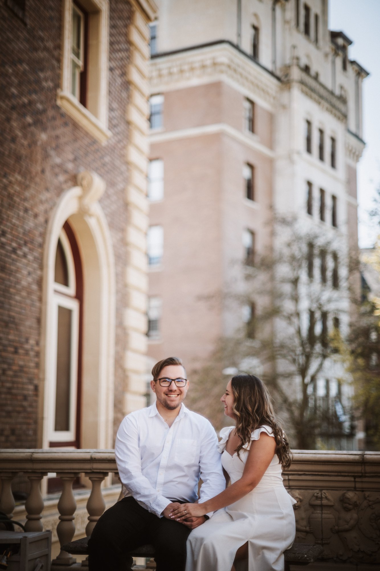 Brennan & Ade engagement · Downtown Victoria