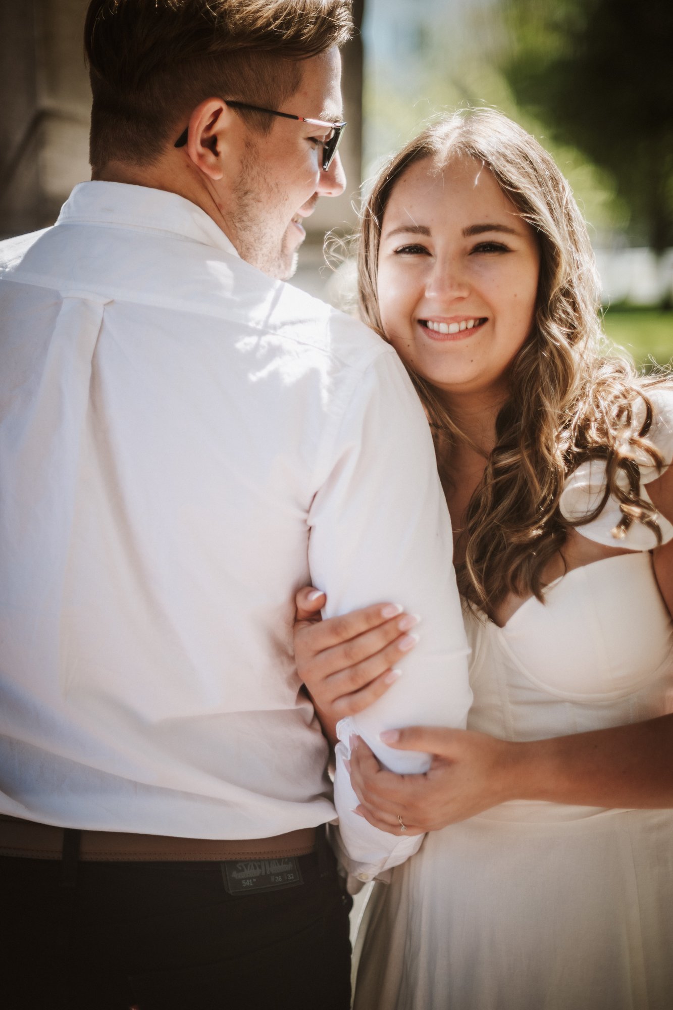 Brennan & Ade engagement · Downtown Victoria