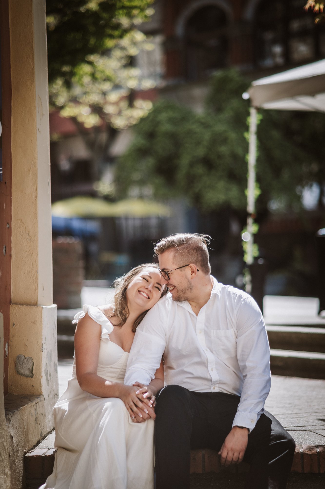 Brennan & Ade engagement · Downtown Victoria
