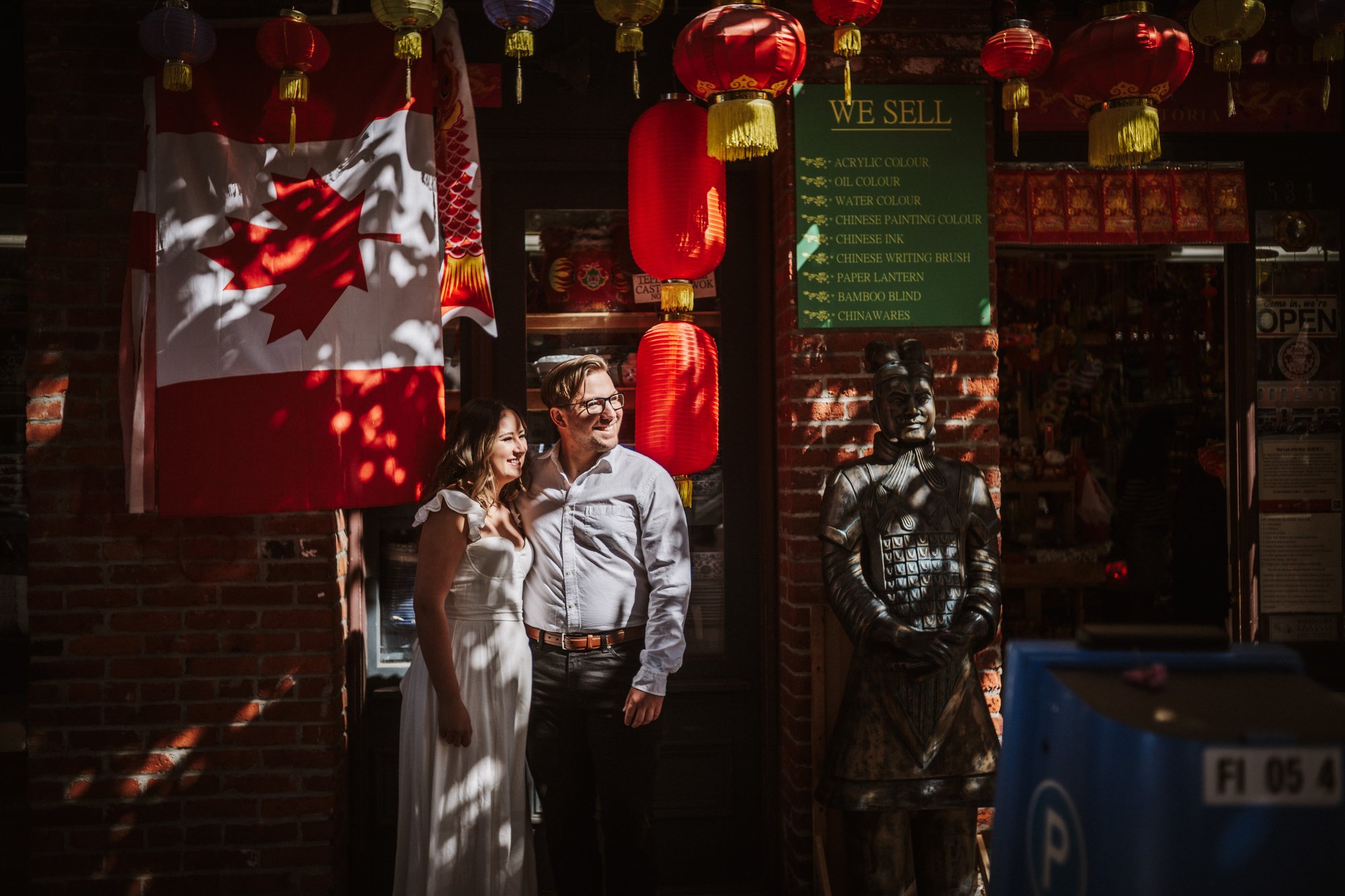 Brennan & Ade engagement · Downtown Victoria
