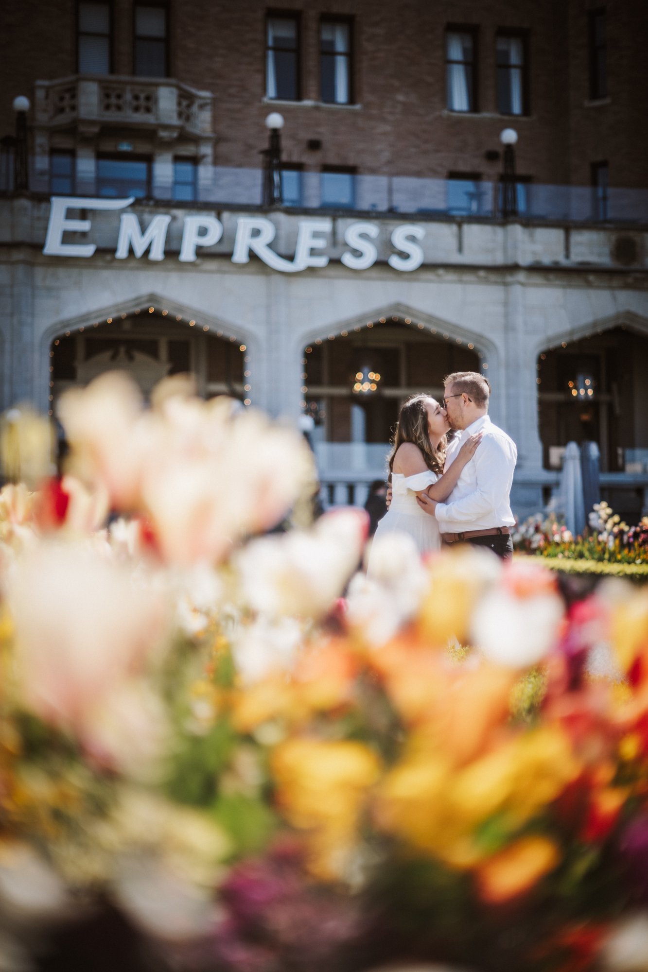 Brennan & Ade engagement · Downtown Victoria
