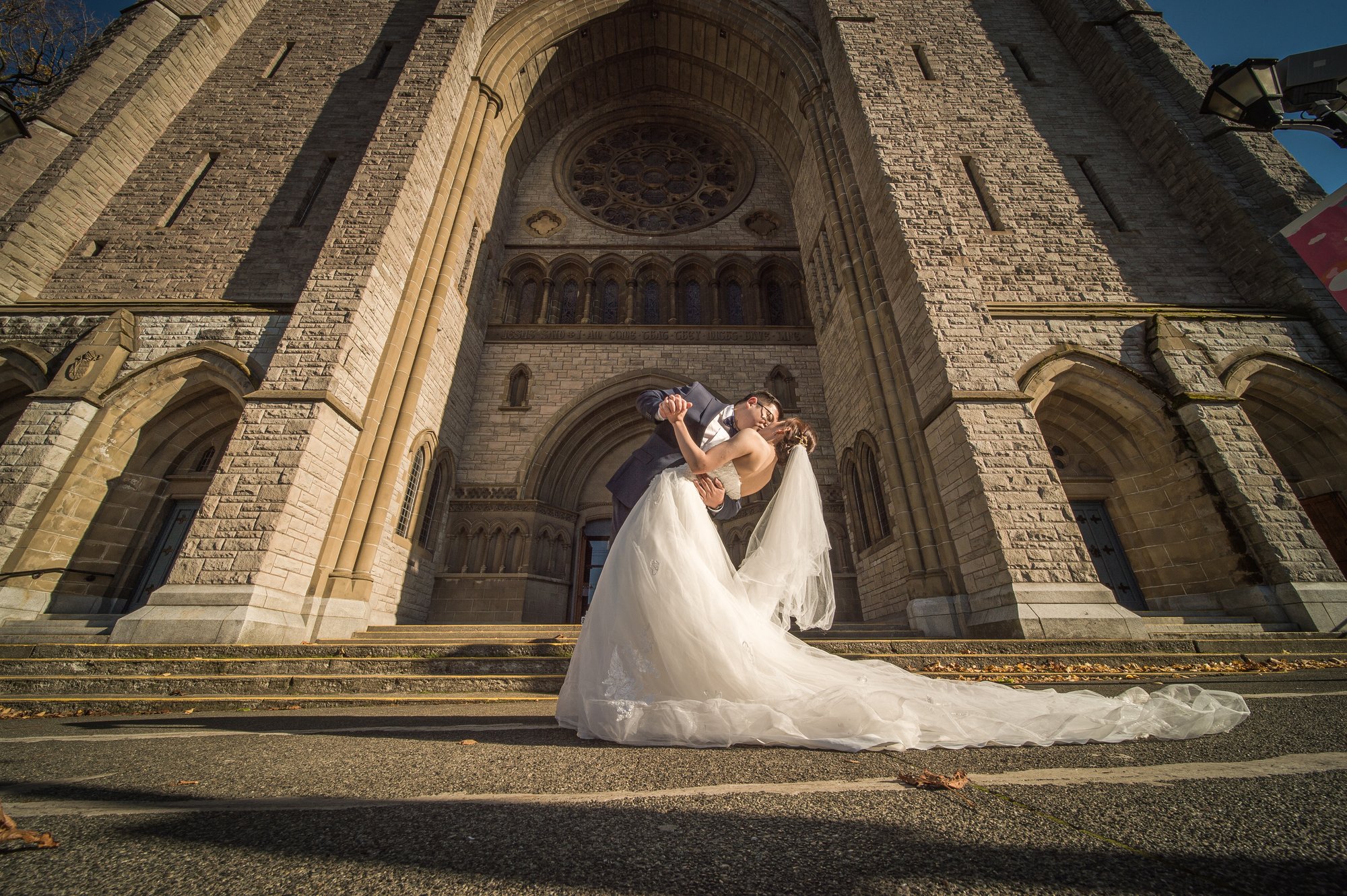 James and Juliana together on a bright autumn day in Victoria