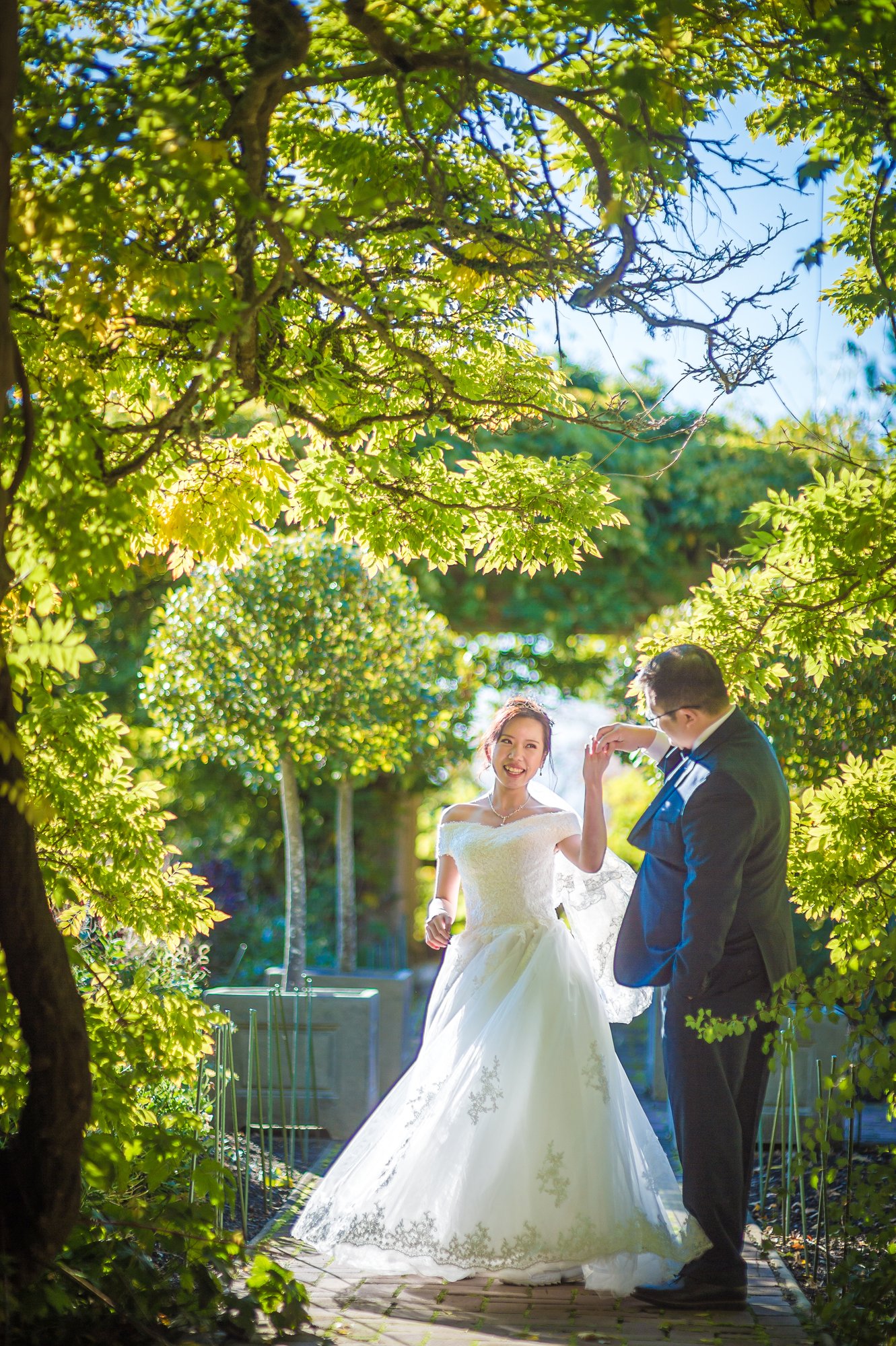 James and Juliana together on a bright autumn day in Victoria