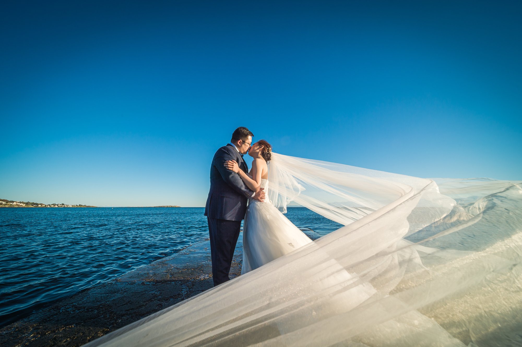 James and Juliana together on a bright autumn day in Victoria