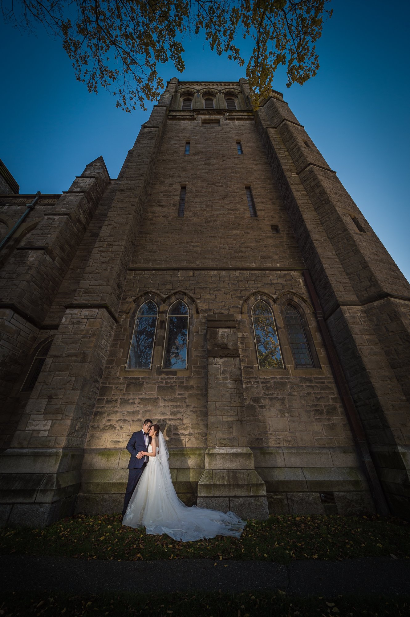 James and Juliana together on a bright autumn day in Victoria