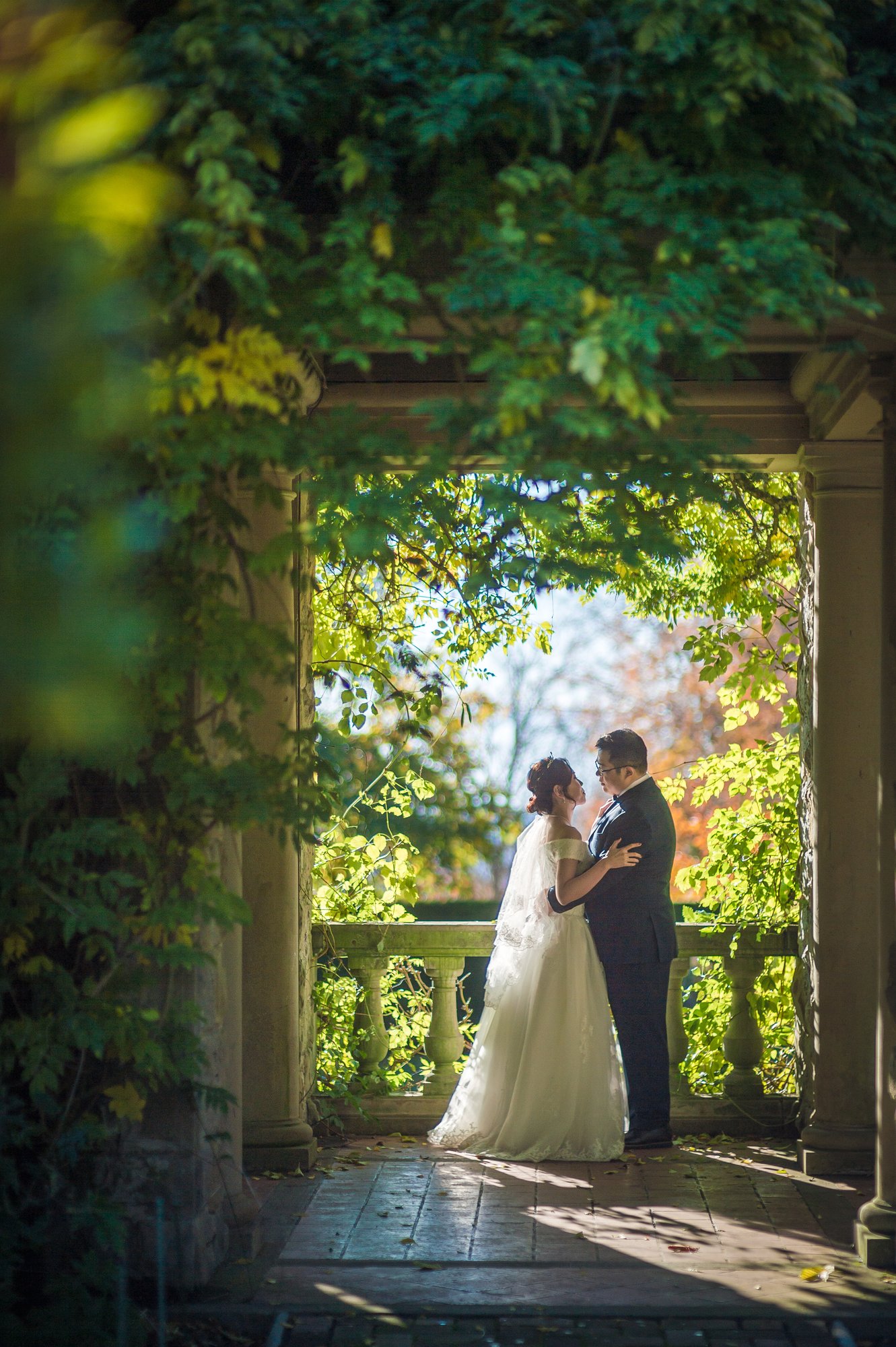James and Juliana together on a bright autumn day in Victoria