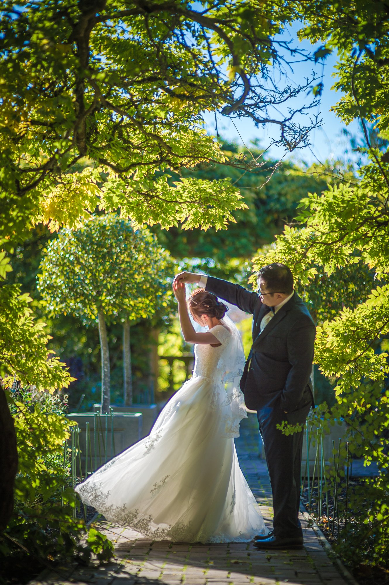 James and Juliana together on a bright autumn day in Victoria