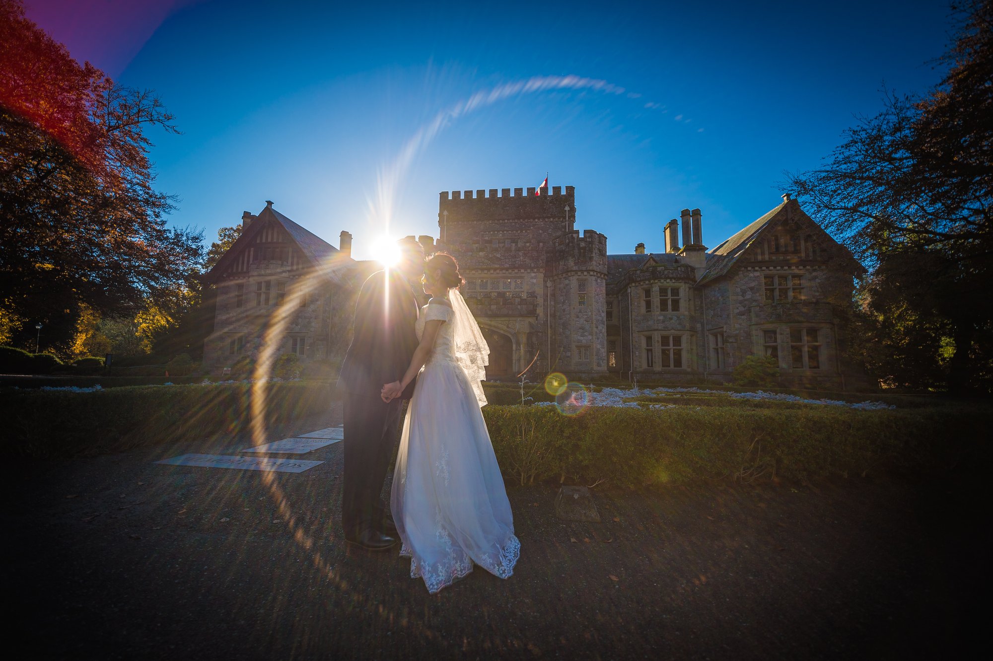 James and Juliana together on a bright autumn day in Victoria