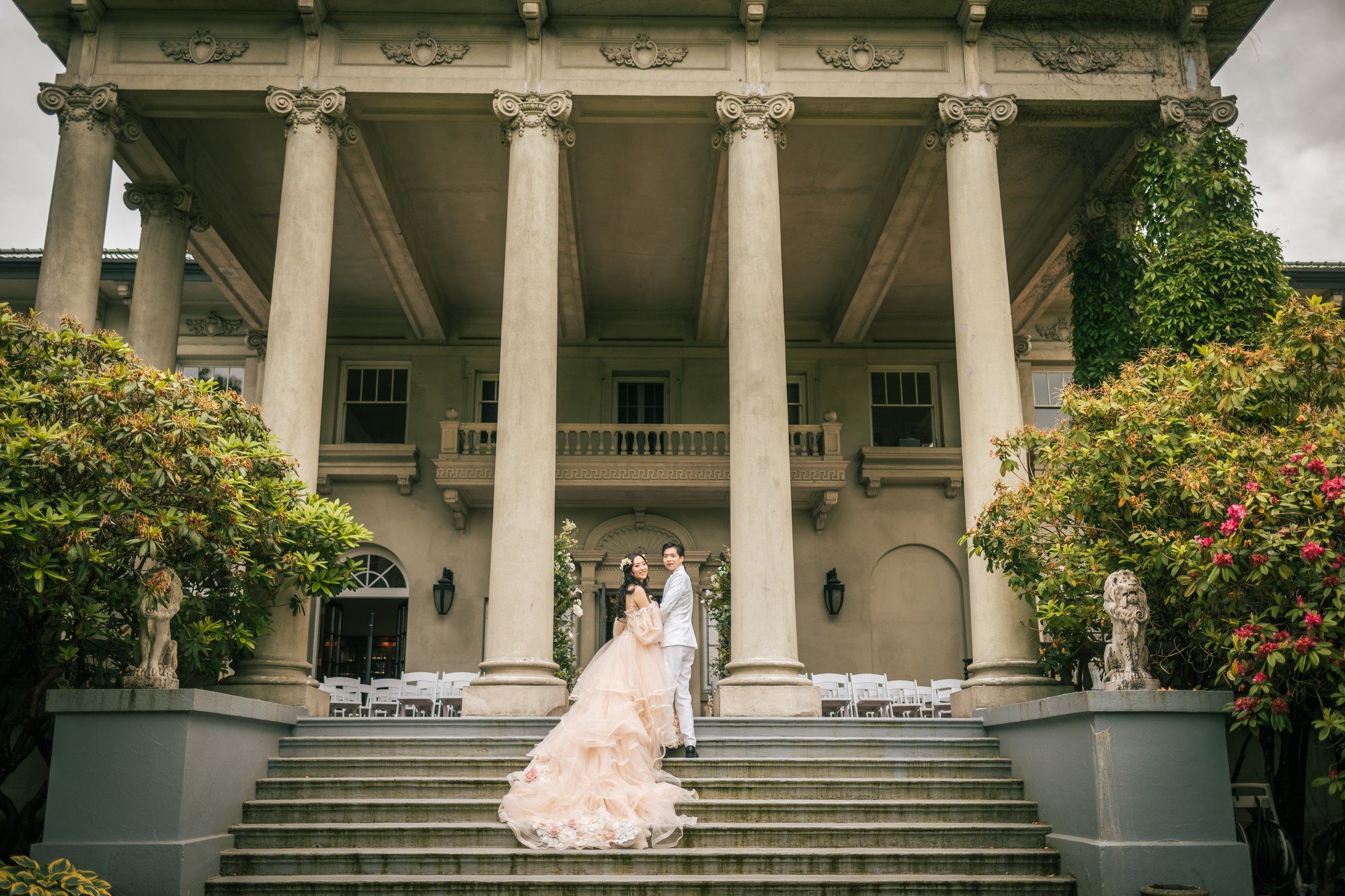 Marina and Franco wedding at Hycroft Manor, Vancouver