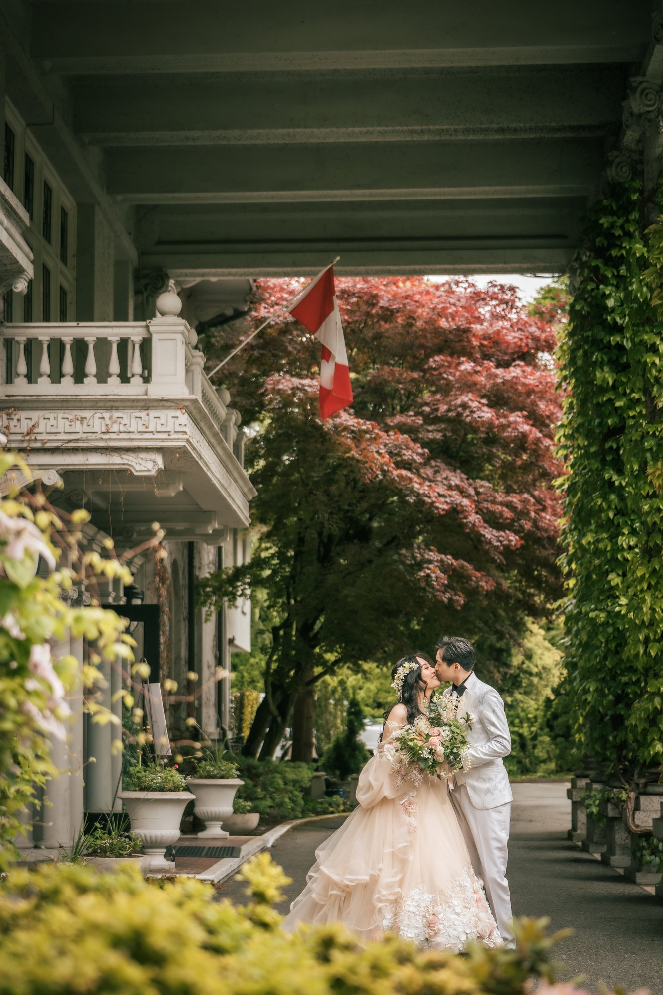 Marina and Franco wedding at Hycroft Manor, Vancouver
