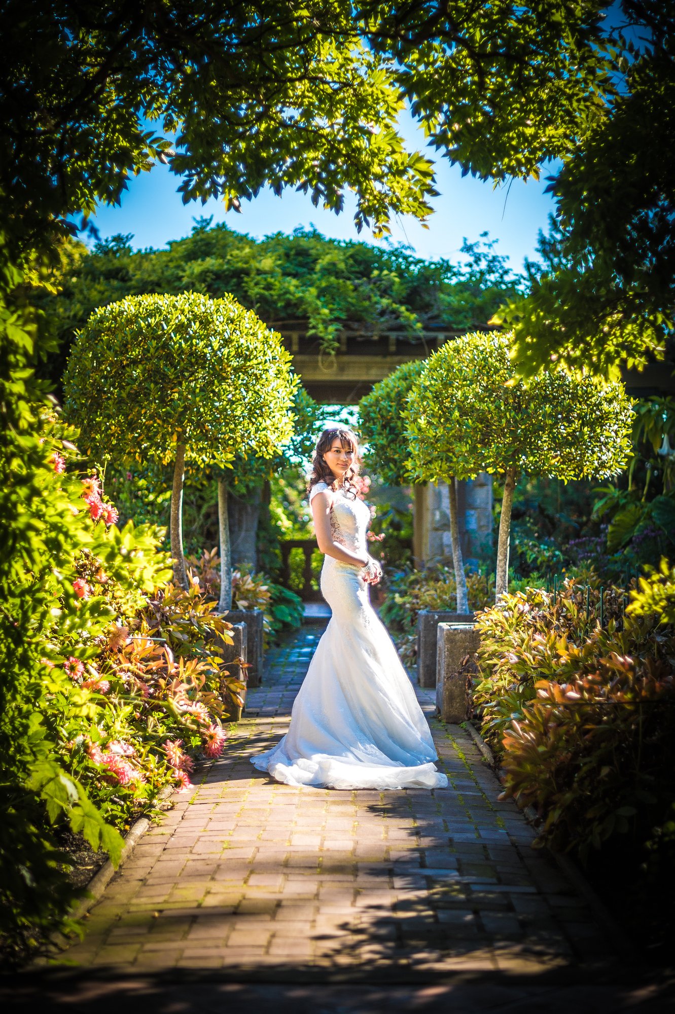 Shine and Dave together during their pre-wedding session in Victoria, BC