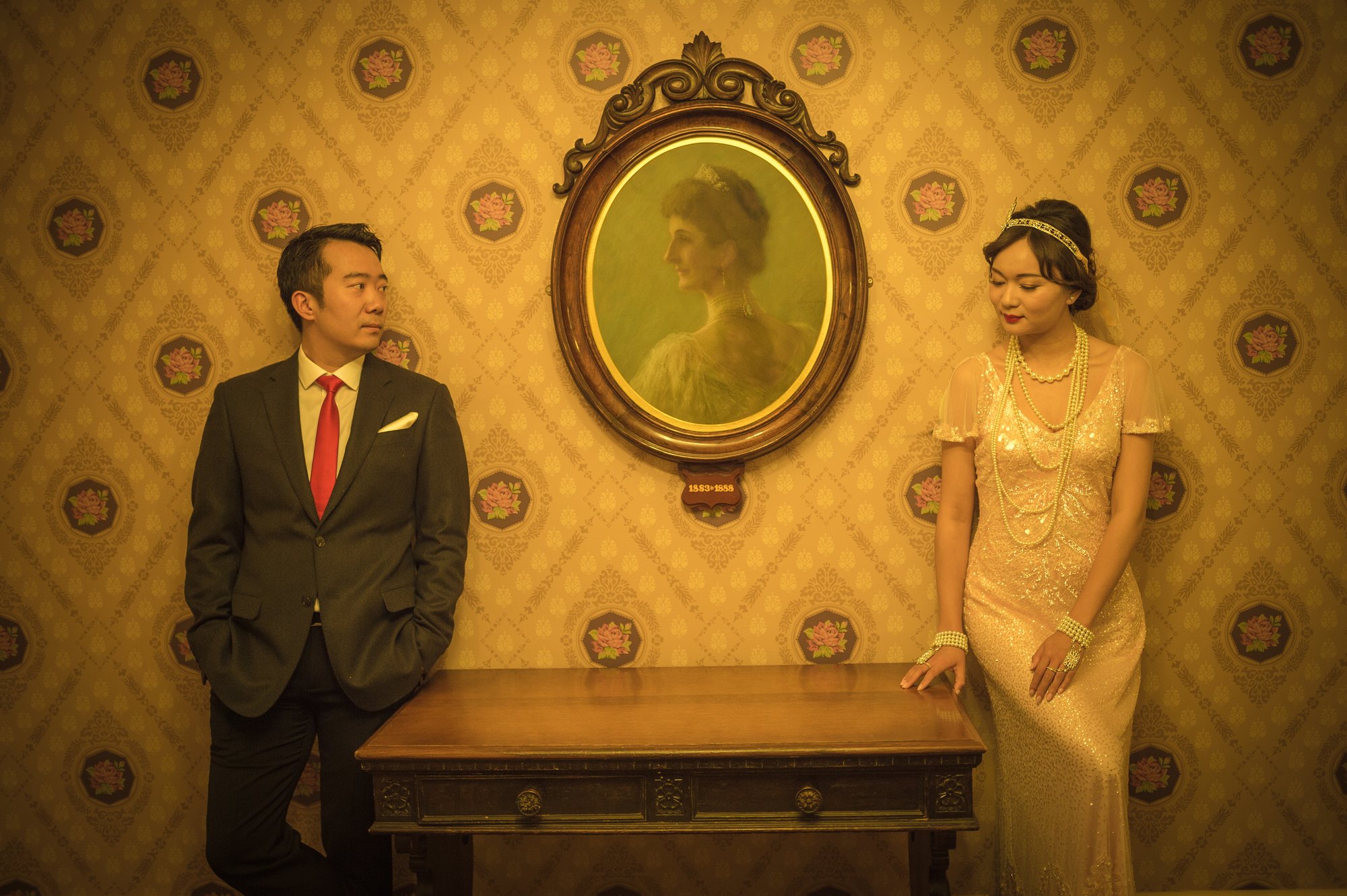 Shine and Dave together during their pre-wedding session in Victoria, BC