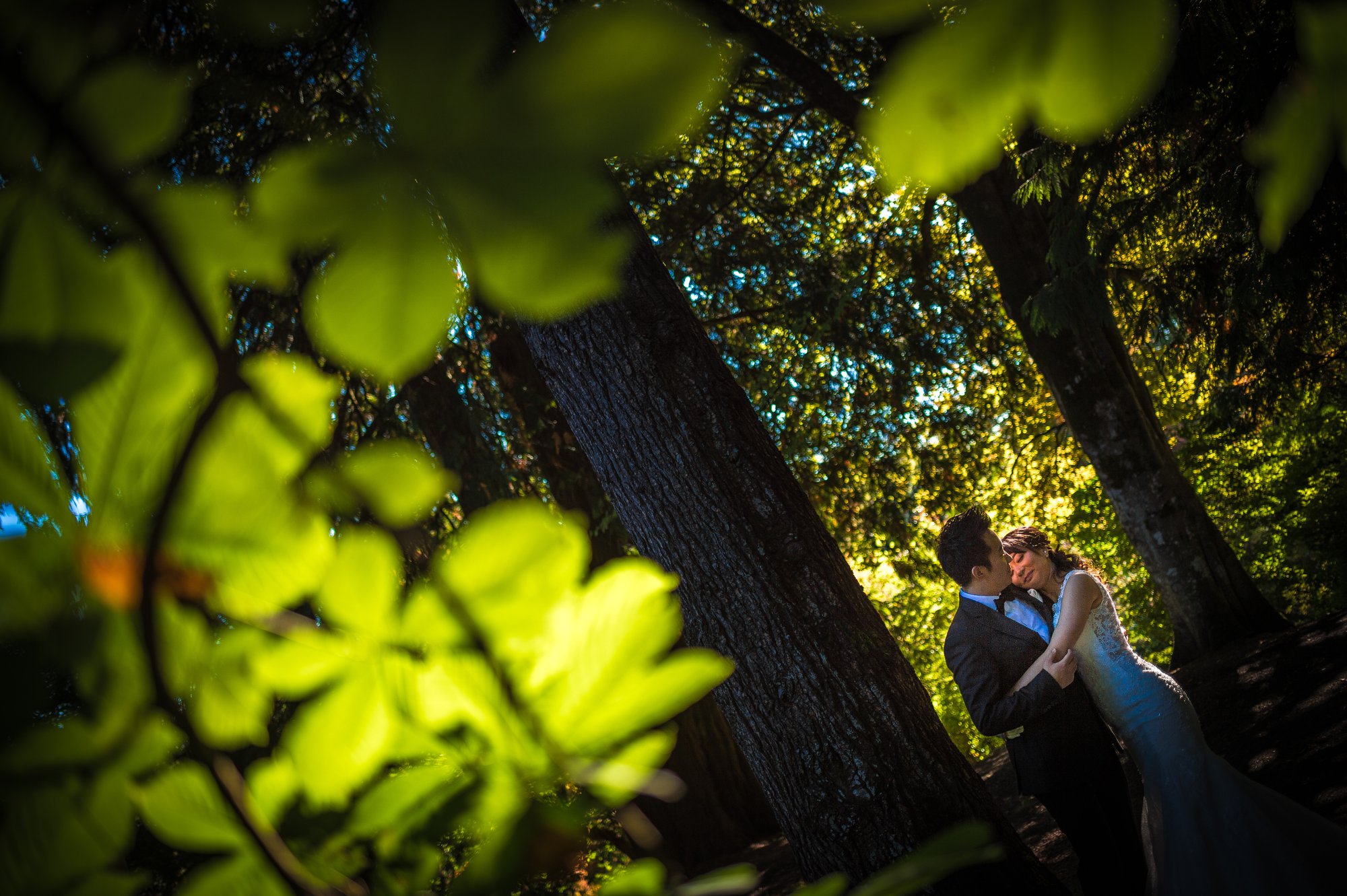 Shine and Dave together during their pre-wedding session in Victoria, BC