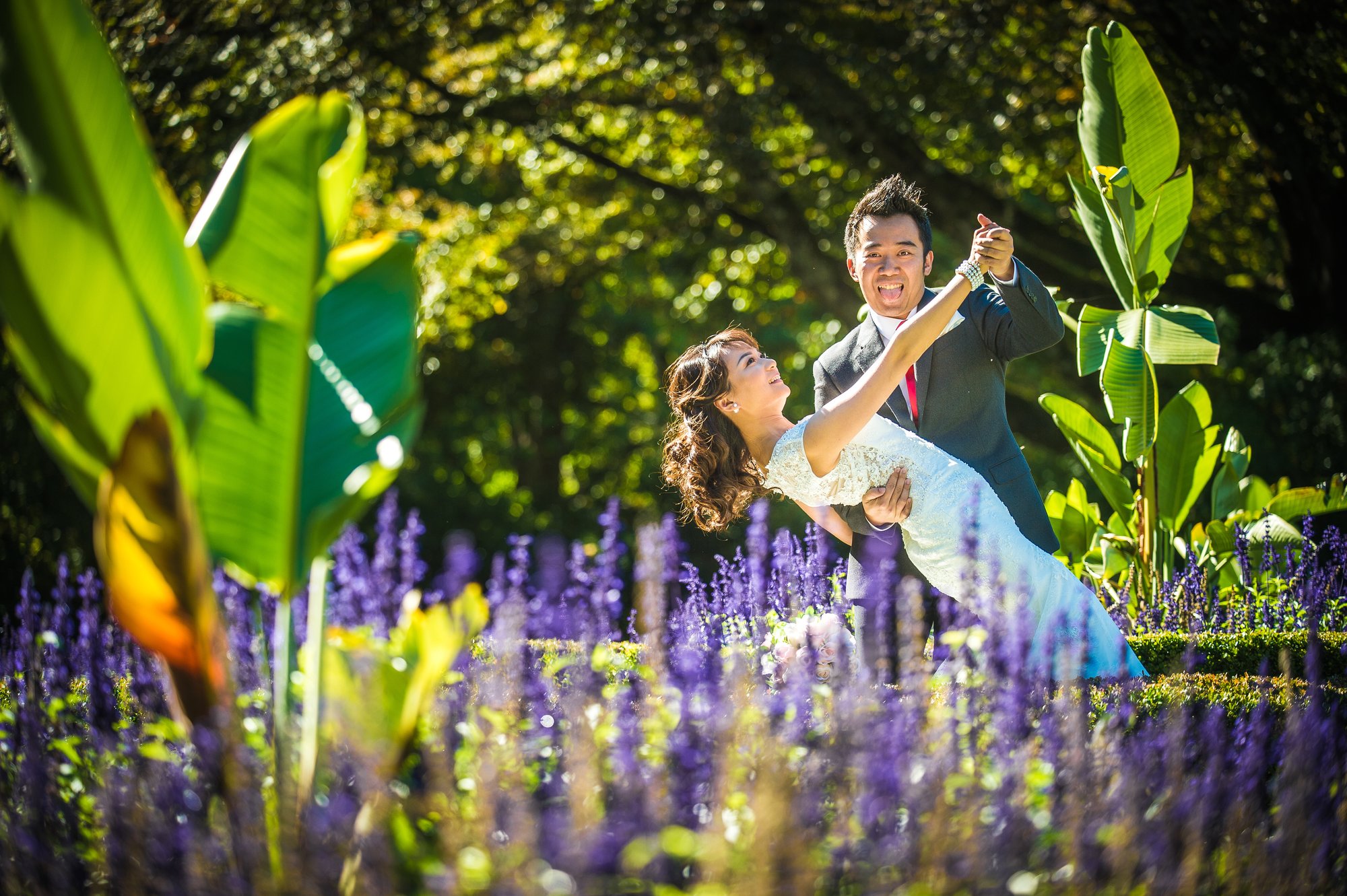 Shine and Dave together during their pre-wedding session in Victoria, BC