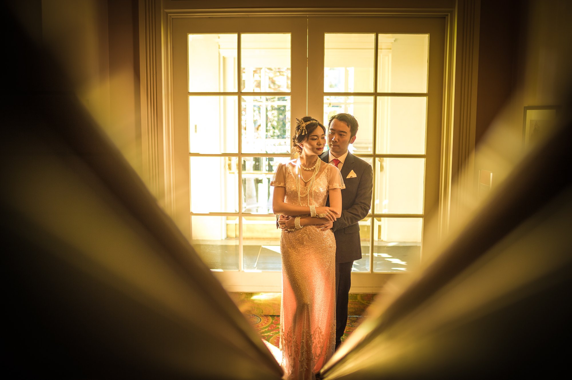 Shine and Dave together during their pre-wedding session in Victoria, BC