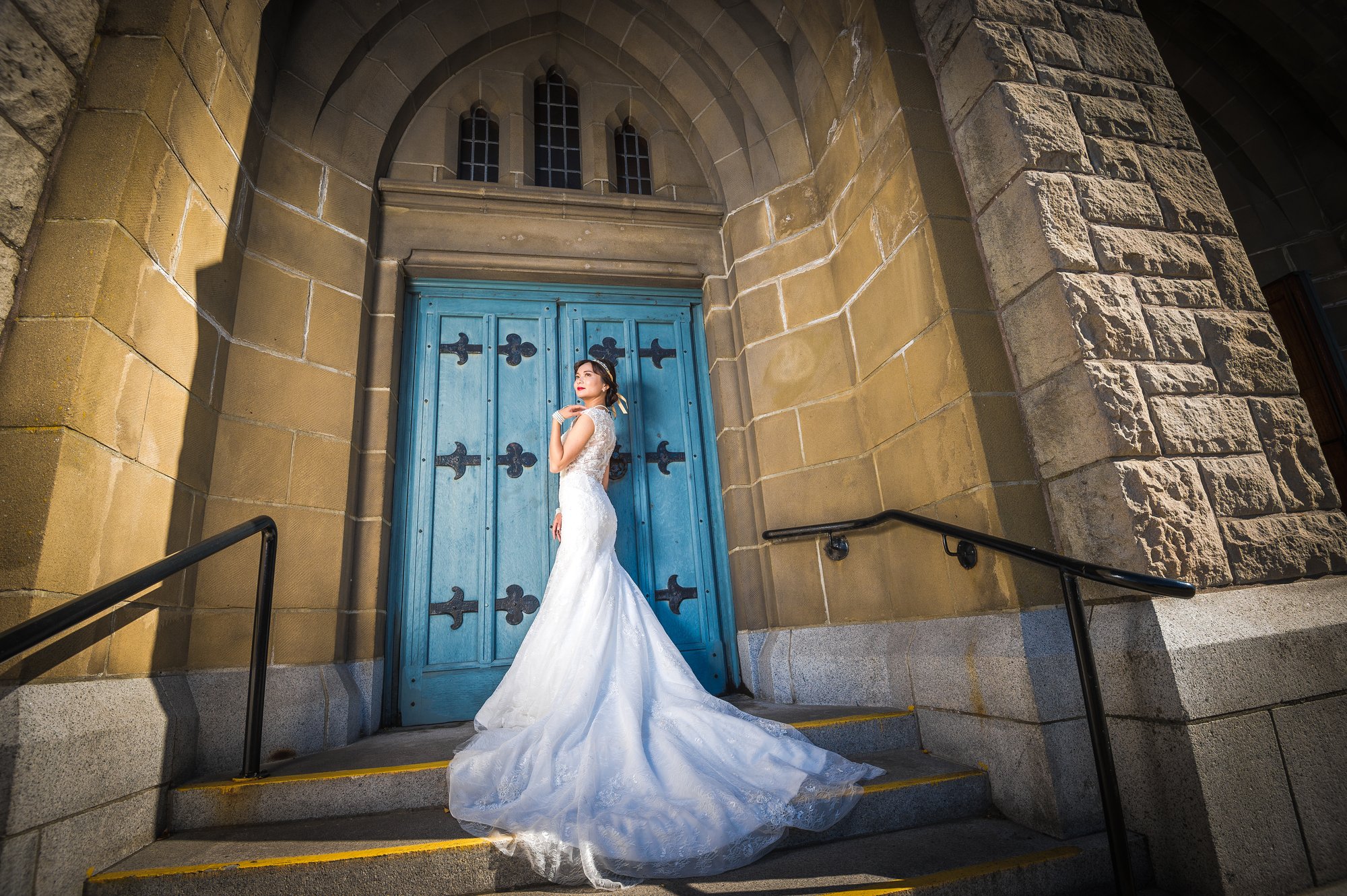 Shine and Dave together during their pre-wedding session in Victoria, BC