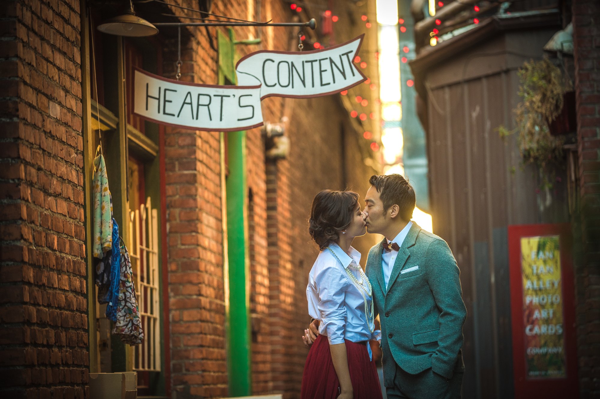 Shine and Dave together during their pre-wedding session in Victoria, BC