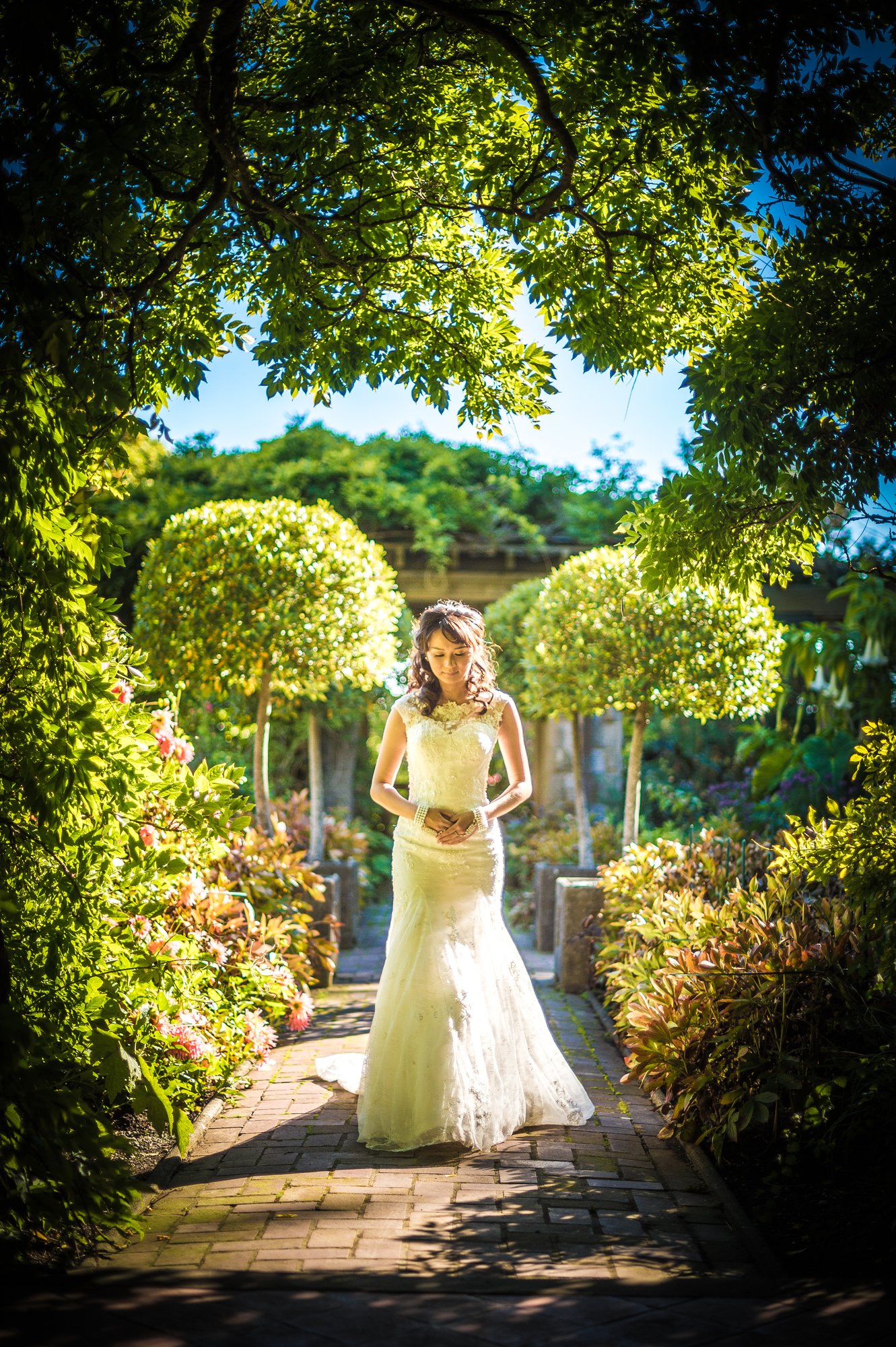 Shine and Dave together during their pre-wedding session in Victoria, BC